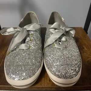 Kate Spade/Keds Silver Glitter Women's Shoes